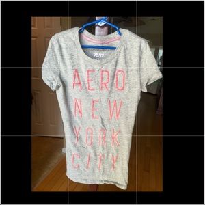 Aeropostale Grey Short Sleeve Shirt